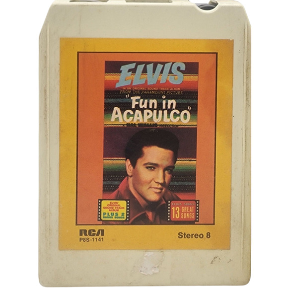 Set Of Three Elvis Presley 8-Tracks Fun In Acapulco Moody Blue Something For Eve - Picture 2 of 7